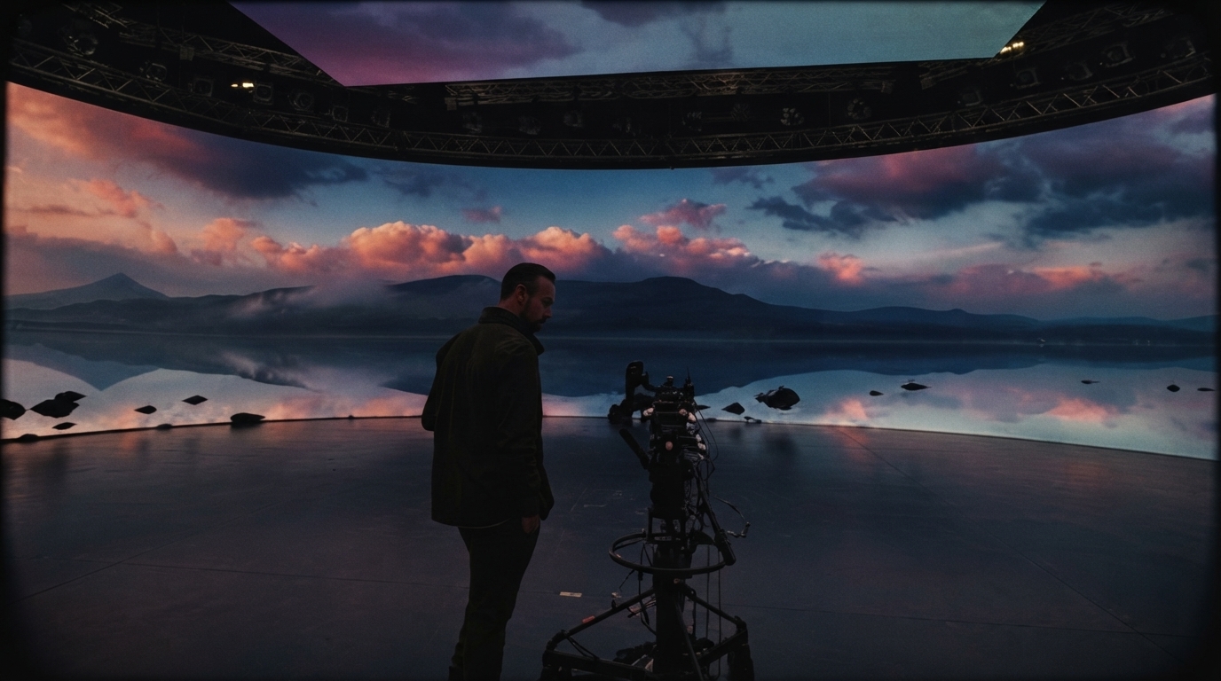 Editorial illustration for How Virtual Production Transforms Filmmaking with LED Volumes and Real-Time Rendering